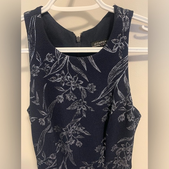 Le Château Girls’ Navy Fit & Flare Dress - Size XXS (Kids) - Picture 6 of 9